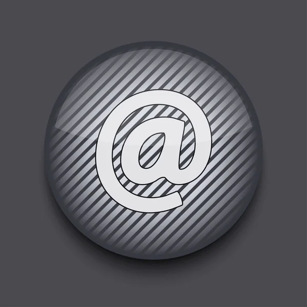 Vector app circle striped icon on gray background. Eps 10 — Stock Vector