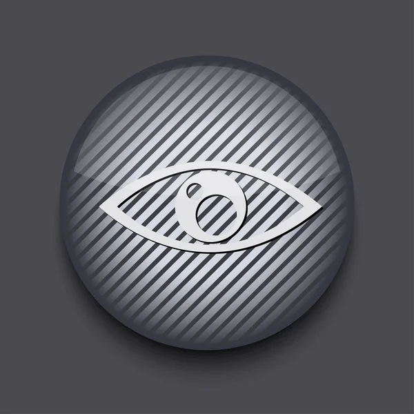 Vector ícone círculo aplicativo listrado no fundo cinza. Eps10 —  Vetores de Stock