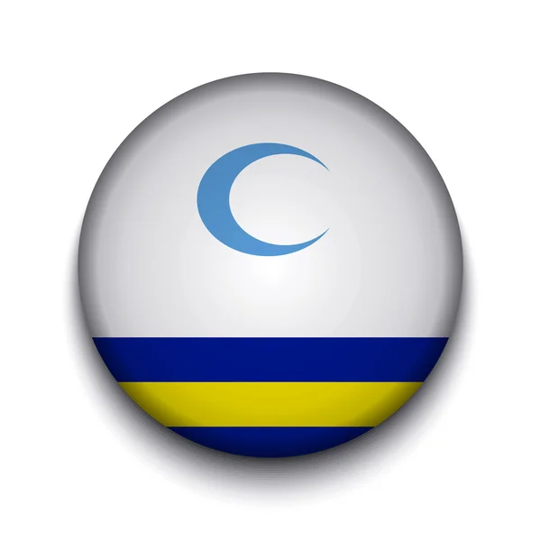 Vector creatieve cirkel vlag op witte achtergrond. Eps10 — Stockvector
