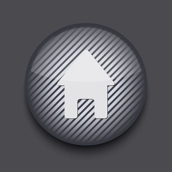 Vector app circle striped icon on gray background. Eps 10 — Stock Vector