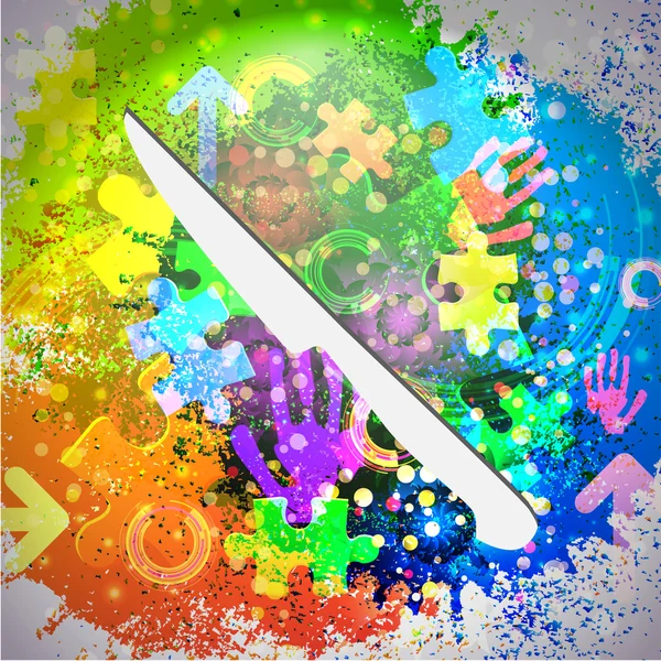 Vector pictogram. kleurrijke abstracte achtergrond. eps10 — Stockvector