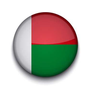 Beyaz arka planda vektör yaratıcı daire bayrağı. Bölüm 10