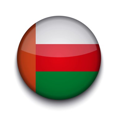 Beyaz arka planda vektör yaratıcı daire bayrağı. Bölüm 10