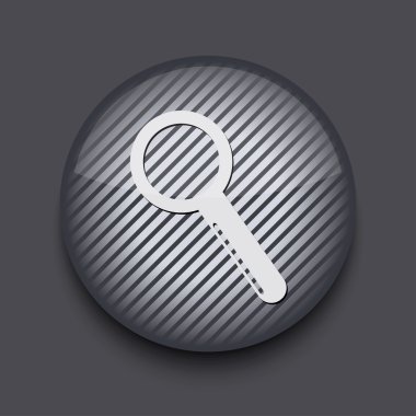 gri arka plan üzerinde vektör app daire çizgili simgesi. eps10