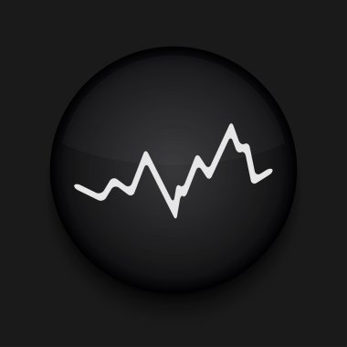 vektör app daire stok siyah simgesi. eps10