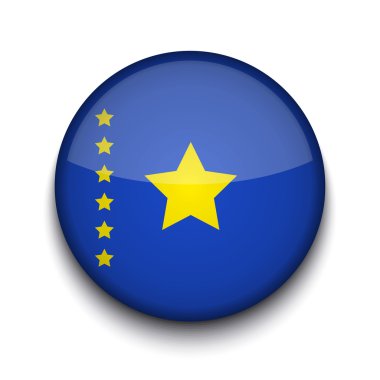 Beyaz arka planda vektör yaratıcı daire bayrağı. Bölüm 10