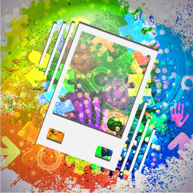 vektör simgesi. renkli arka plan. eps10