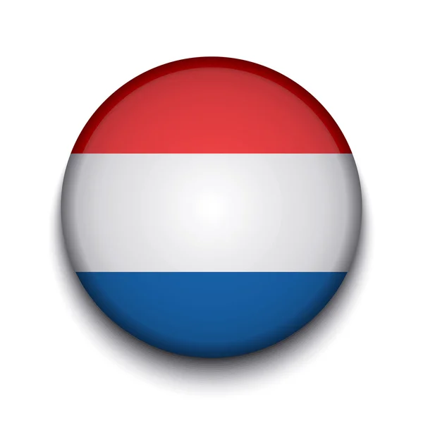 Drapeau vectoriel cercle créatif sur fond blanc. Eps10 — Image vectorielle