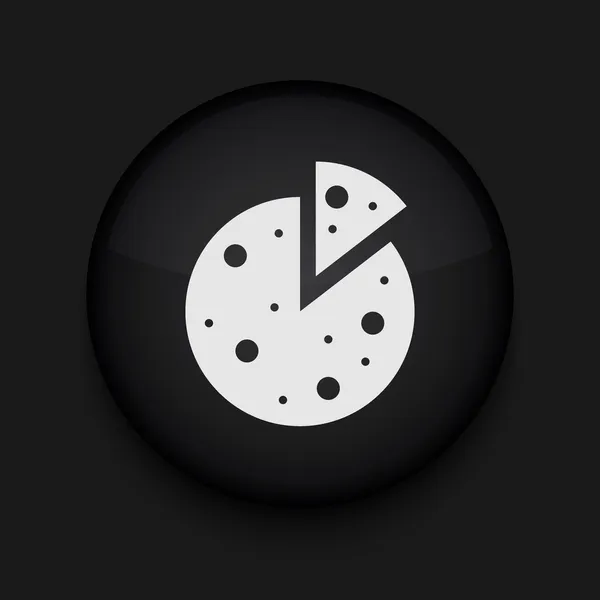 Vektör pizza simgesi. eps10. kolay düzenleme için — Stok Vektör