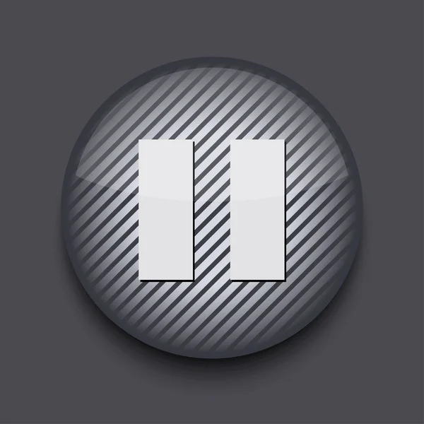 Vecteur app cercle rayé icône sur fond gris. Eps10 — Image vectorielle