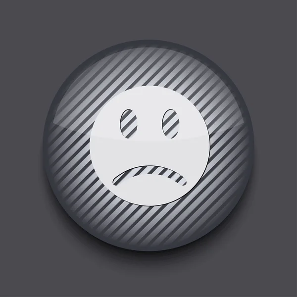Vecteur app cercle rayé icône sur fond gris. Eps 10 — Image vectorielle