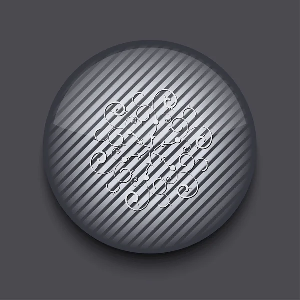 벡터 애플 리 케이 션 원형 줄무늬 아이콘 회색 배경입니다. Eps 10 — 스톡 벡터
