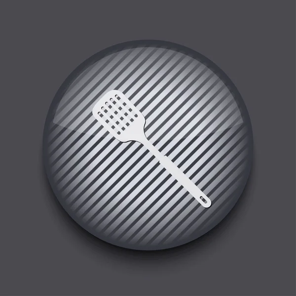 Vector app circle striped icon on gray background. Eps 10 — Stock Vector