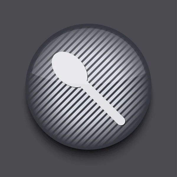 Vector app circle striped icon on gray background. Eps 10 — Stock Vector