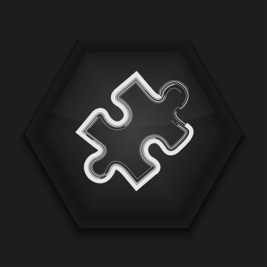 vektör yaratıcı simge siyah arka plan üzerine. eps10