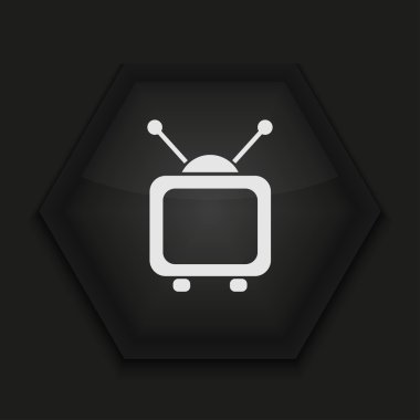 vektör yaratıcı simge siyah arka plan üzerine. eps10