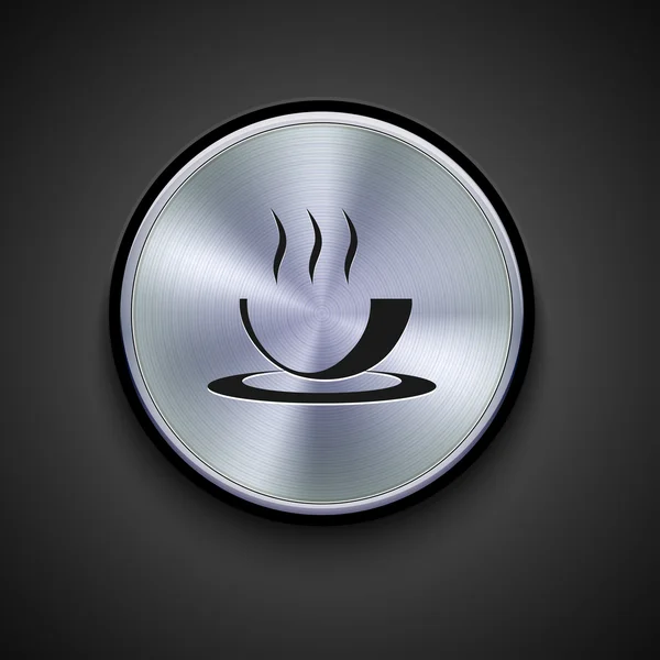 Vector metal icon on gray background. Eps10 — Stockvector