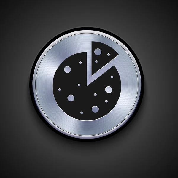 Vector metal icon on gray background. Eps10 — Stockvector