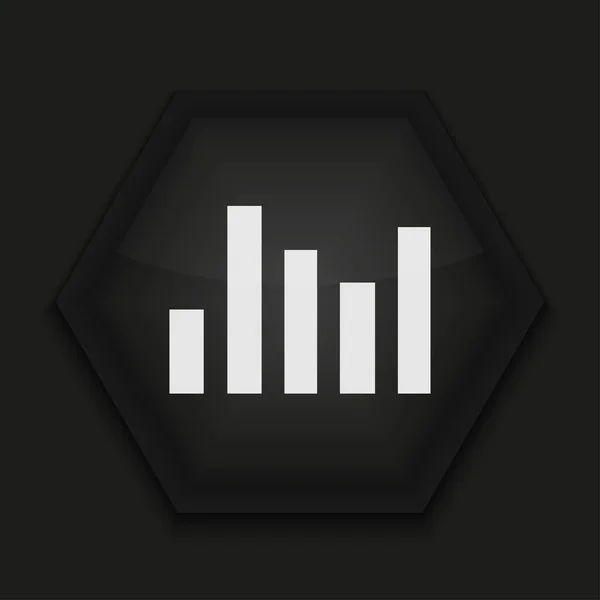 Vector creative icon on black background. Eps10 — Stock Vector