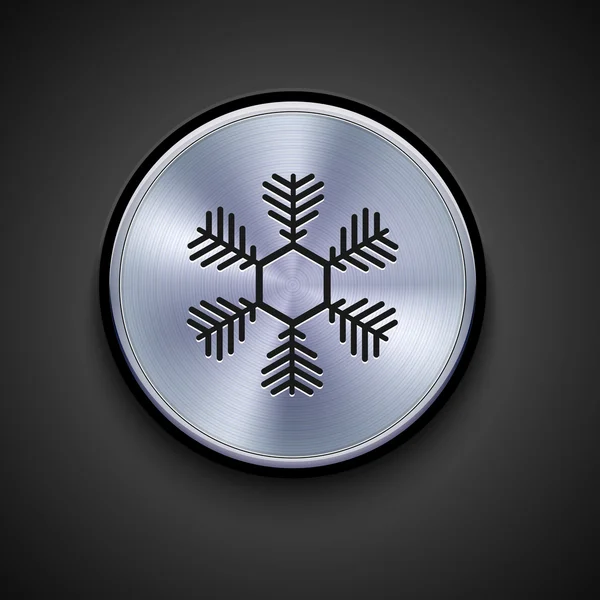 Vector metal icon on gray background. Eps10 — Stockvector