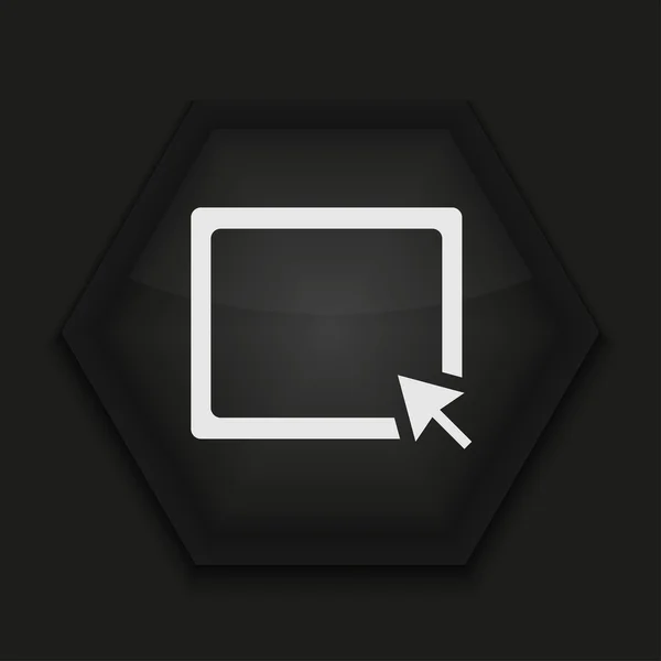 Creative icon on black background. Eps10 — Stock fotografie