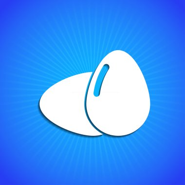 mavi renkli vektör simgesi. eps10