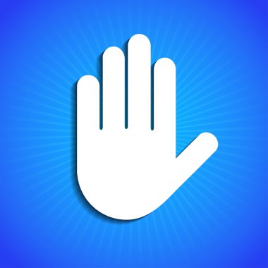 mavi renkli vektör simgesi. eps10