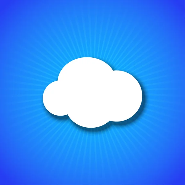 Elemento de diseño de nube vectorial con lugar para su texto. Eps10 — Vector de stock
