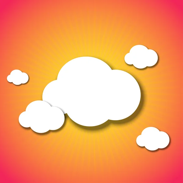 Fond nuage vectoriel. Eps10 illustration créative — Image vectorielle