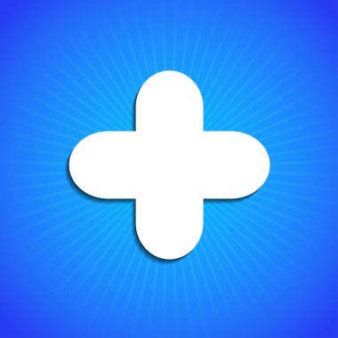 mavi renkli vektör simgesi. eps10