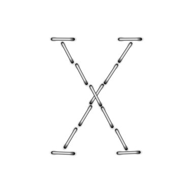 beyaz zemin üzerinde vektör alfabe. eps10