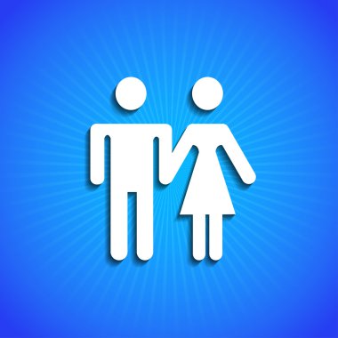 mavi renkli vektör simgesi. eps10