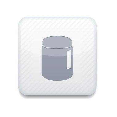 Beyaz vektör simgesi. eps10