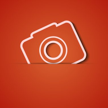 vektör arka plan. Turuncu simge aplike. eps10