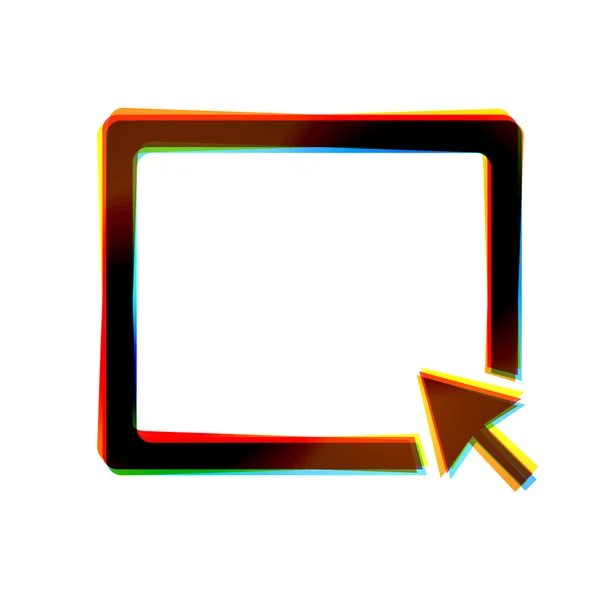 Vektorové abstraktní ikona na bílém pozadí. eps10 — Stockový vektor