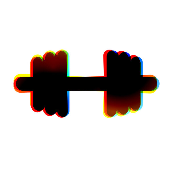 Vector abstract icon on white background. Eps10