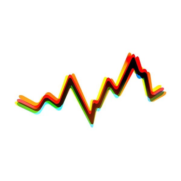 Vektor abstrakt symbol på vit bakgrund. eps10 — Stock vektor