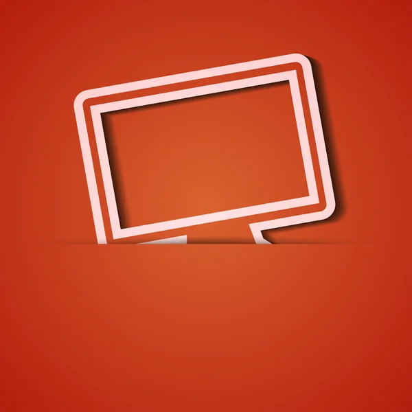 Vektorhintergrund. orange Icon Applikation. eps10 — Stockvektor