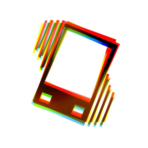 Icono abstracto vectorial sobre fondo blanco. Eps10 — Vector de stock