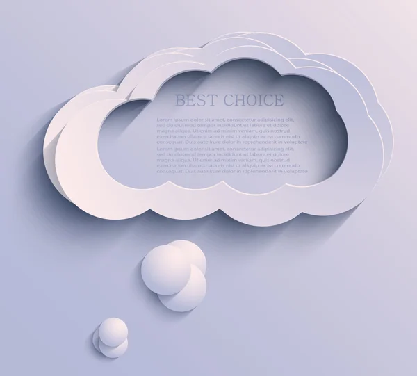 Vector wolk achtergrond. eps10 — Stockvector