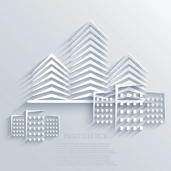 Vector de fondo icono de bienes raíces. Eps10 — Archivo Imágenes Vectoriales