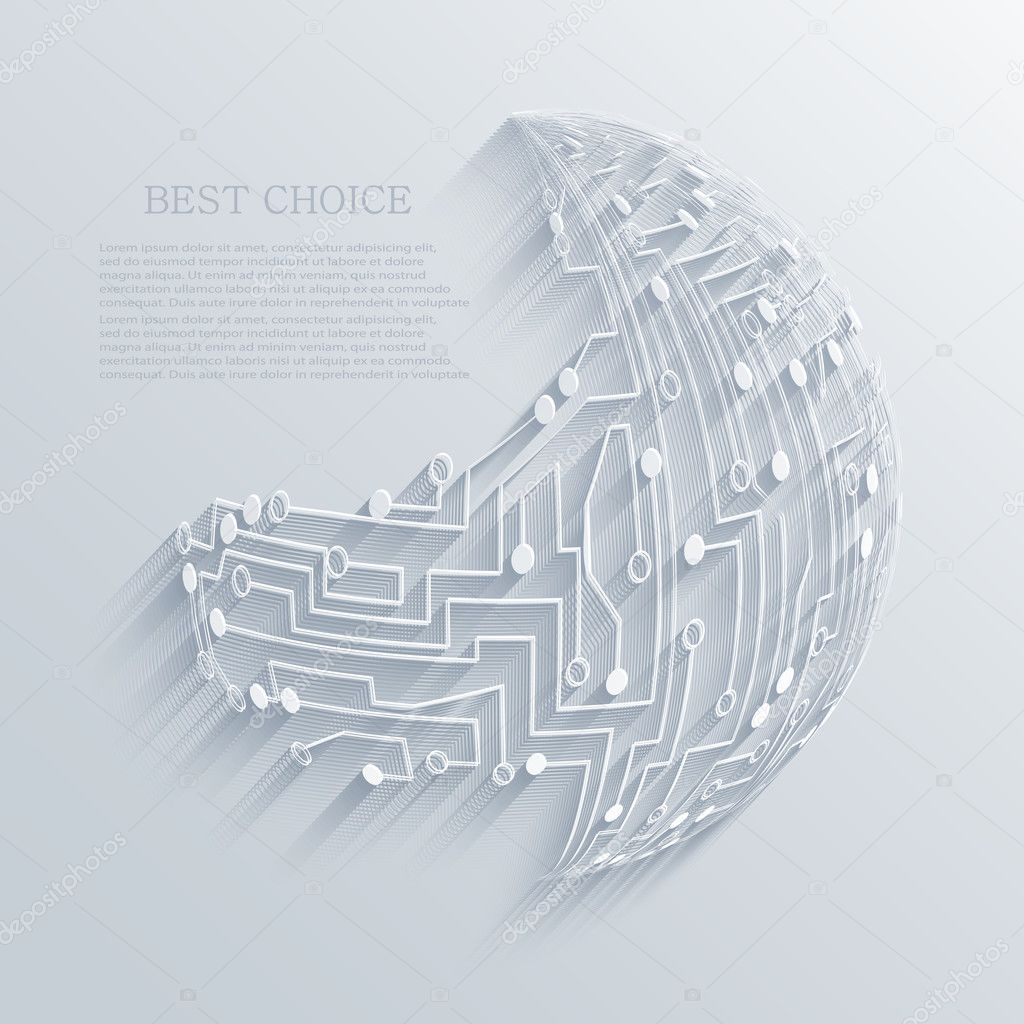 Vector circuit board background. Eps10