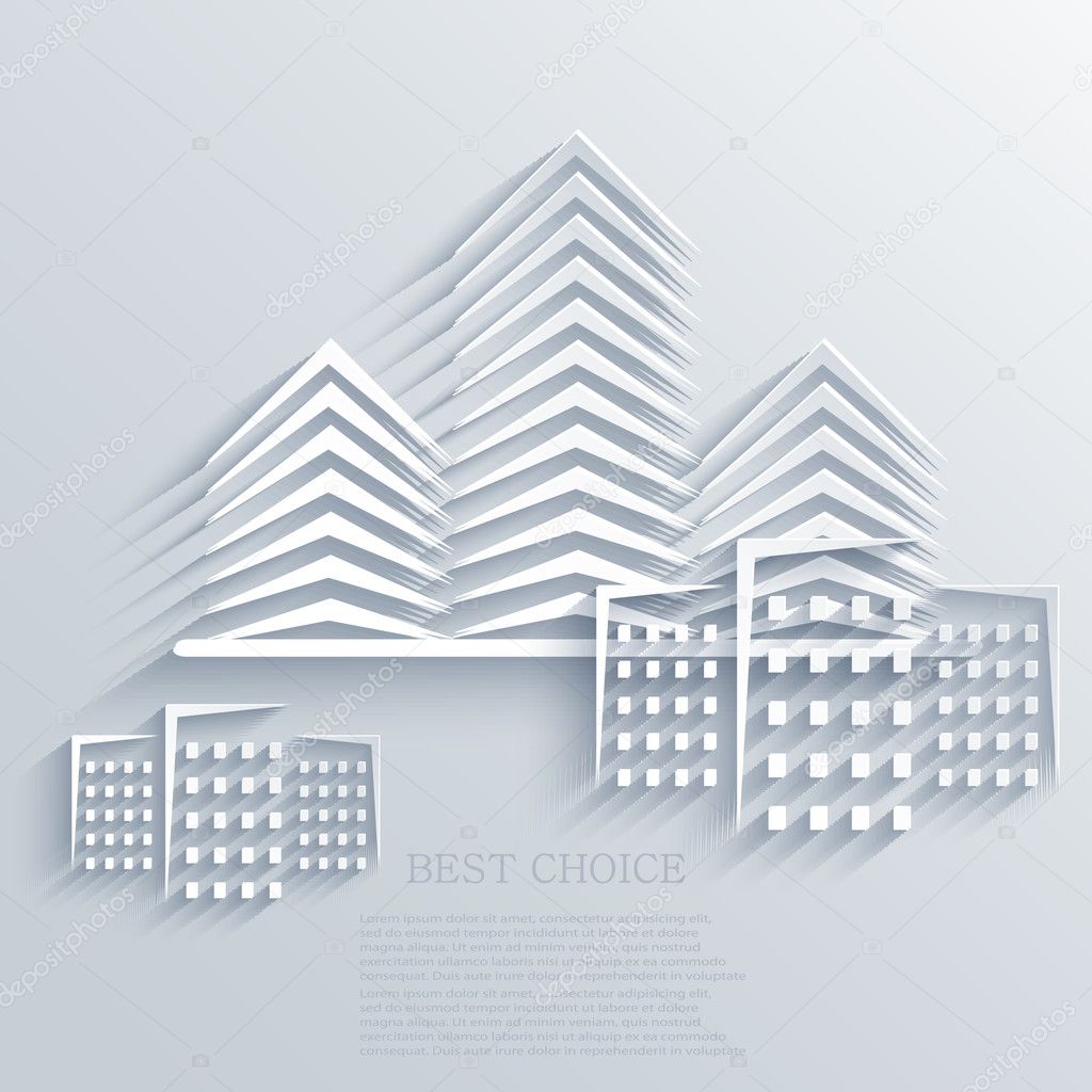 Vector real estate icon background. Eps10