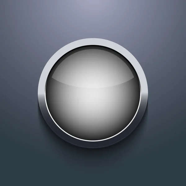 Conception de bouton web vectoriel sur fond gris. Eps10 — Image vectorielle