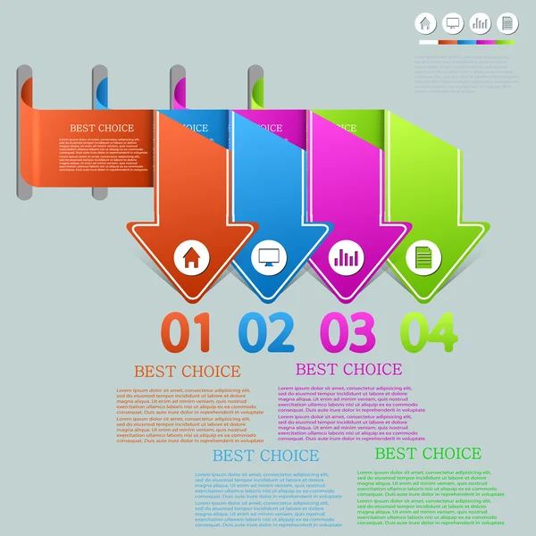 Vector infographic design. Eps10 — Stock Vector