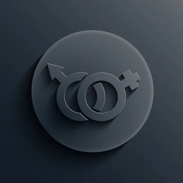 Icône vectorielle du cercle noir. Eps10 — Image vectorielle