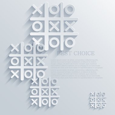 Tic tac toe arka plan vektör. eps10