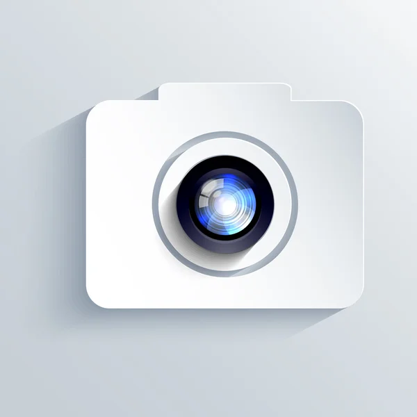Fundo do ícone da câmera vetorial. Eps10 — Vetor de Stock