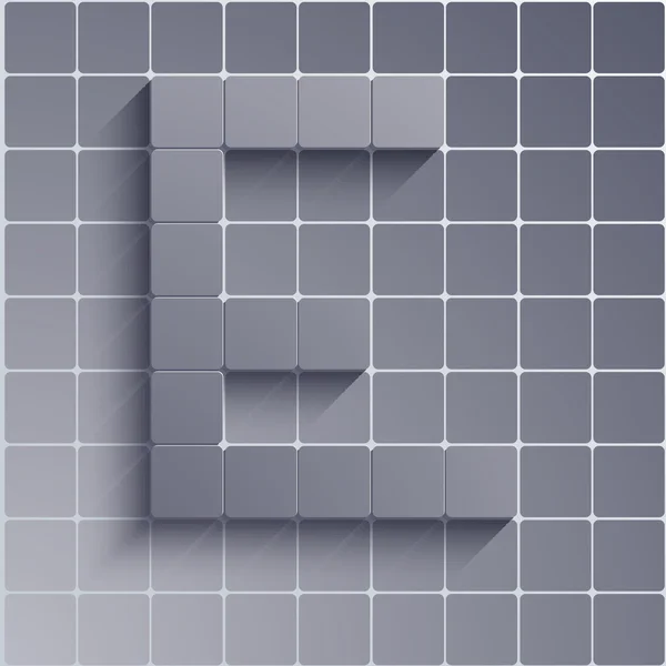 Alfabeto abstrato de vetor. eps10 — Vetor de Stock