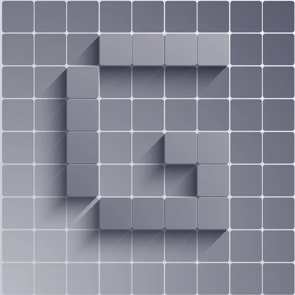 Vector alfabeto abstracto. Eps10 — Vector de stock